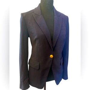 Elegant Navy Express Blazer with Gold Accent button